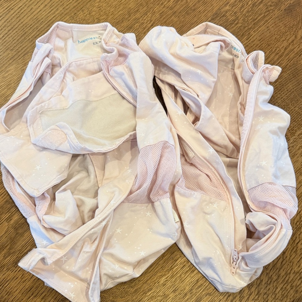 Happiest Baby Light Pink Swaddle Wrap - Soft Star Print